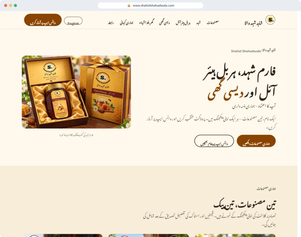 Shahid Shahadwala website on desktop